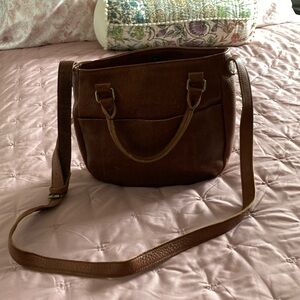 Duluth Trading Co Brown Crossbody Bag with Adjustable Strap